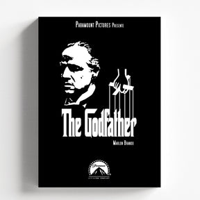 Godfather Marlon Brando Minimalist Black Movie Poster