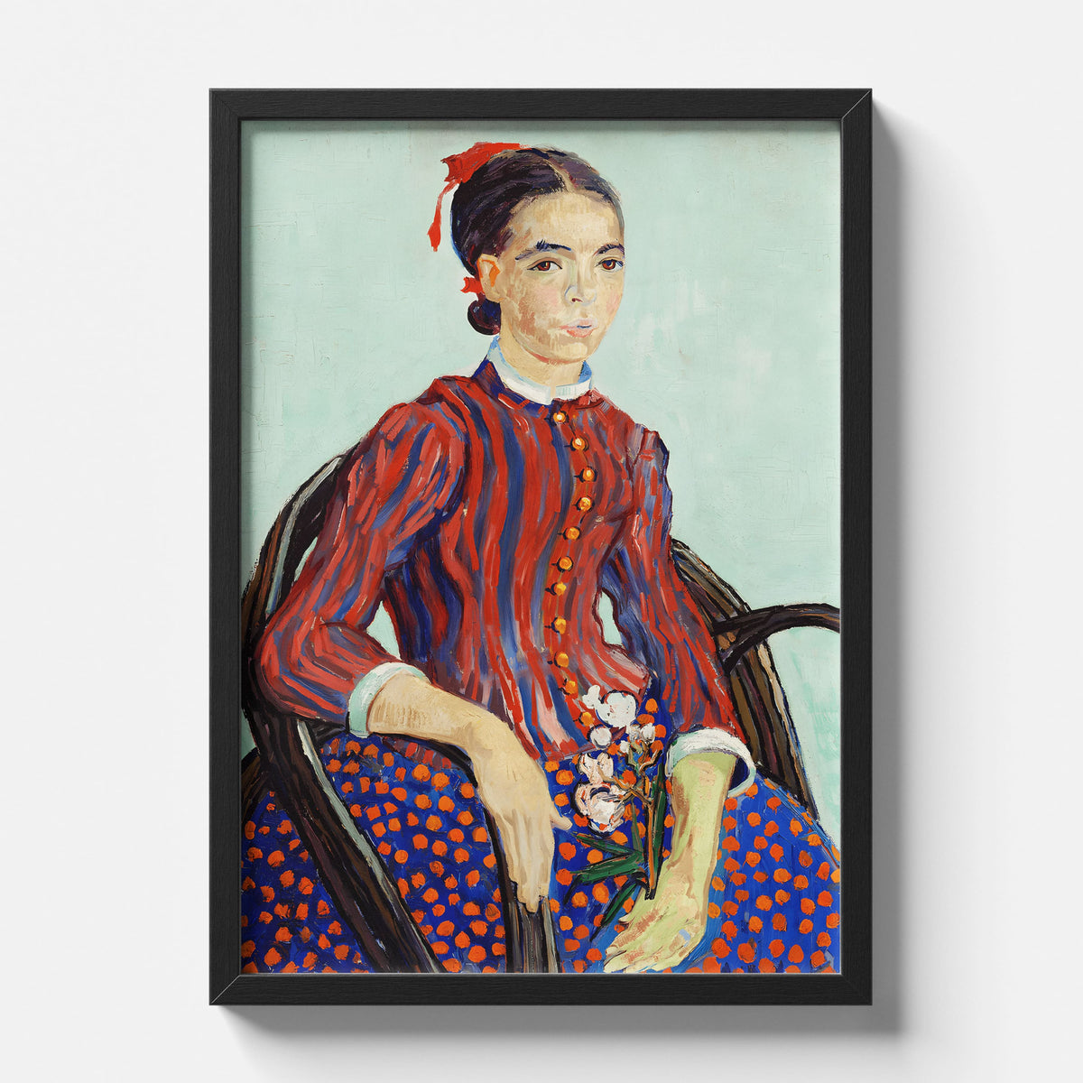 Grace Woven in Crimson and Cobalt
