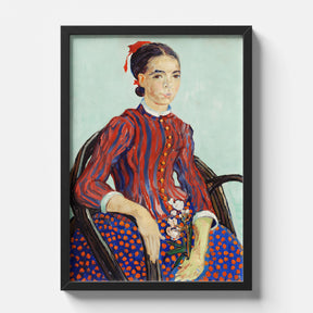 Grace Woven in Crimson and Cobalt