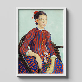 Grace Woven in Crimson and Cobalt