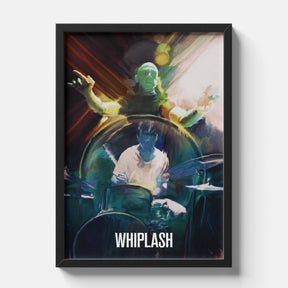 Whiplash Intense Jazz Drummer Cinematic Movie Art Poster