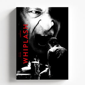 Whiplash Intense Black and Red Minimalist Movie Poster