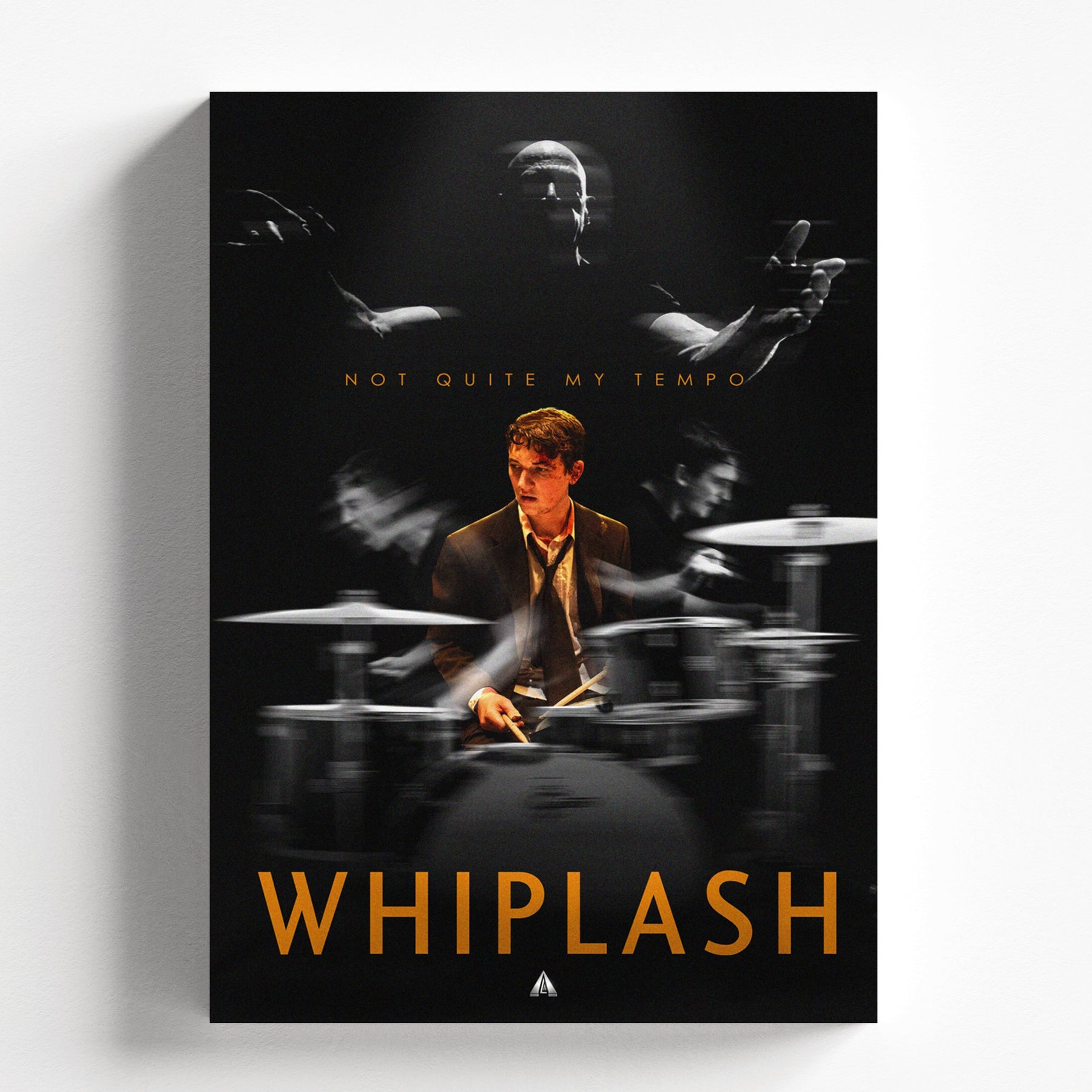 Whiplash Cinematic Drum Performance Poster – Intense Music Film Artwork
