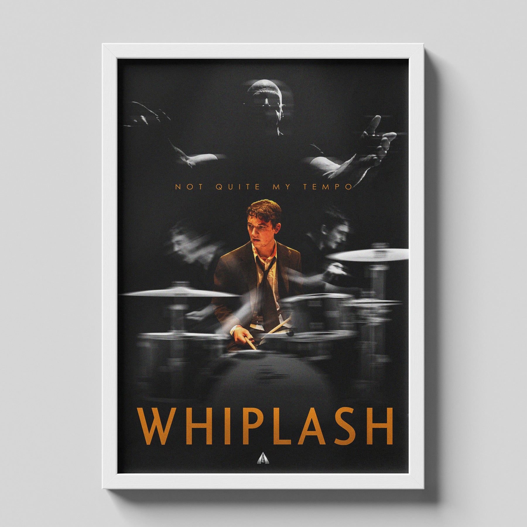 Whiplash Cinematic Drum Performance Poster – Intense Music Film Artwork