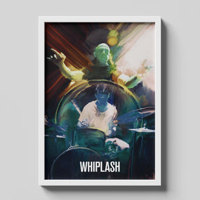 Whiplash Intense Jazz Drummer Cinematic Movie Art Poster